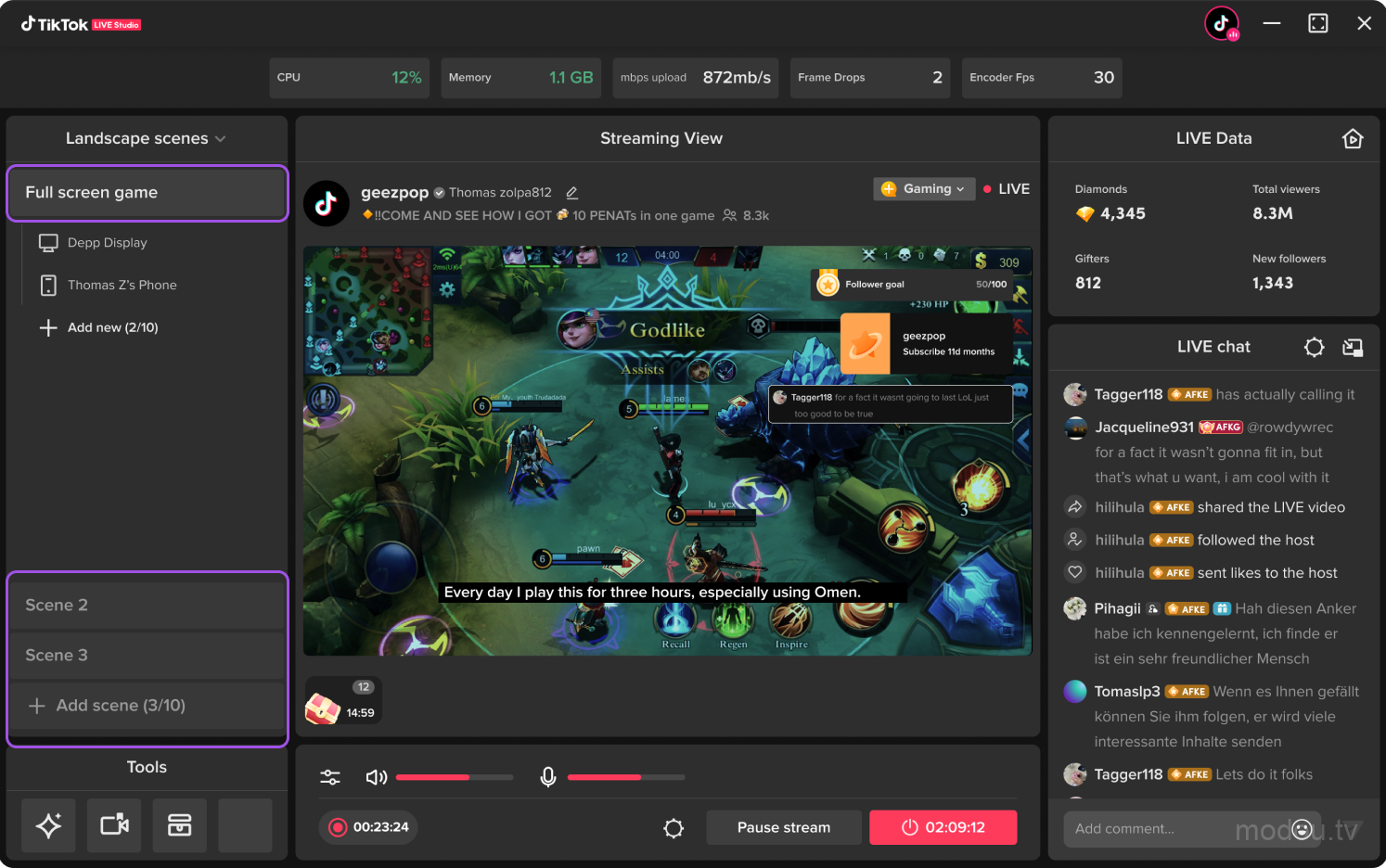 TikTok LIVE Studio（TK直播工作室）直播伴侣windows电脑端
